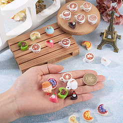 32Pcs 16 Styles Opaque Resin Imitation Food Decoden Cabochons&nbsp;CRES-TA0001-47