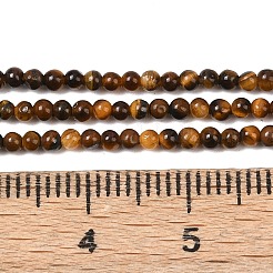 天然石タイガーアイビーズ連売り  グレードA  ラウンド  2mm&nbsp;G-G099-2mm-4