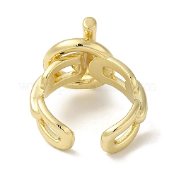 Brass Open Cuff Rings&nbsp;RJEW-Q778-44G