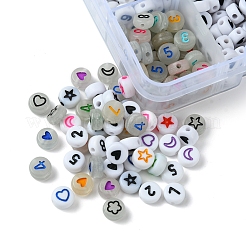 8 Styles Opaque Acrylic Beads&nbsp;SACR-FS0001-27