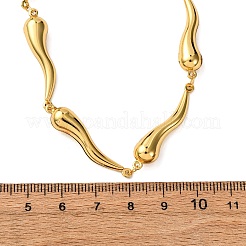 304 Stainless Steel Link Chain Necklaces for Women&nbsp;NJEW-G178-01G-02