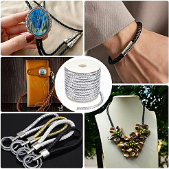 PU Imitation Leather Braided Cord&nbsp;WL-WH0003-14C