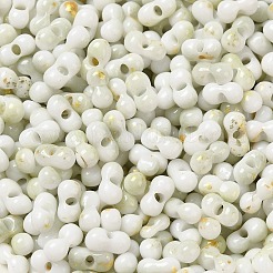 Two Tone Baking Paint Glass Seed Beads&nbsp;SEED-F005-01A-10