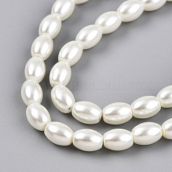 Baking Paint Pearlized Glass Pearl Bead Strands&nbsp;HY-T002-01B-02