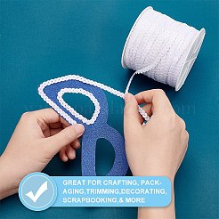 プラスチックスパンコールビーズ  スパンコールビーズ  装飾アクセサリー  フラットラウンド  ホワイト  6mm  約100ヤード/ロール&nbsp;PVC-Q085-6mm-L010