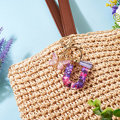 Resin Butterfly Pendant Keychains&nbsp;KEYC-TAC0034-03U