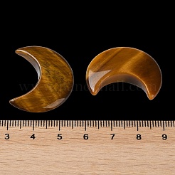 Natural Tiger Eye Moon Palm Stones&nbsp;G-M416-04C