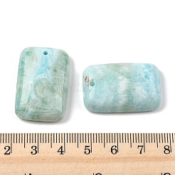 天然異極鉱ペンダント  長方形チャーム  29~29.5x19.5x7mm  穴：1.6mm&nbsp;G-Z118-01