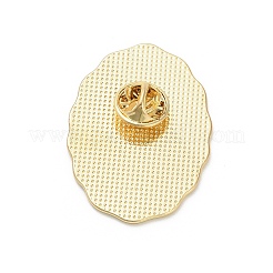 ミイラのエナメルピン  バックパック用合金ラペルピンバック  オーバル  インディゴ  40x29mm&nbsp;JEWB-H033-05C-G