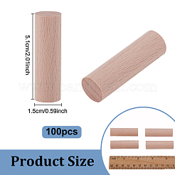 100Pcs Beech Wood Craft Sticks&nbsp;DIY-NB0014-58