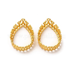 Brass Cabochon Settings&nbsp;KK-G443-02B-G