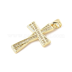 Brass Micro Pave Cubic Zirconia Pendants&nbsp;CU-CBAB8F5-05G-06