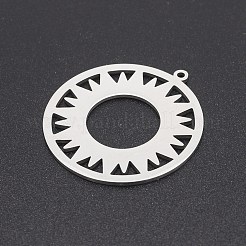 Non-Tarnish 201 Stainless Steel Solar Eclipse Pendants&nbsp;STAS-S105-LA220