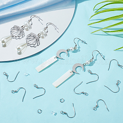 200Pcs 304 Stainless Steel Earring Hooks&nbsp;STAS-SP0001-43