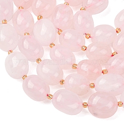 天然石プレナイトビーズ連売り  ナゲット  タンブルストーン  シードビーズで  12~20x9~15x7~15mm  穴：1mm  約21~24個/連  15.35''~15.75''（39~40センチメートル）&nbsp;G-G453-D16-01
