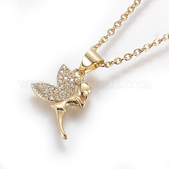 304 Stainless Steel Pendant Necklaces&nbsp;NJEW-E141-16
