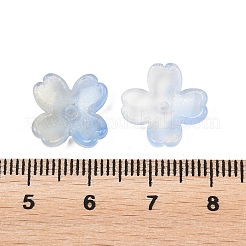 Two Tone Transparent Glass Bead Caps&nbsp;GLAA-Z020-02