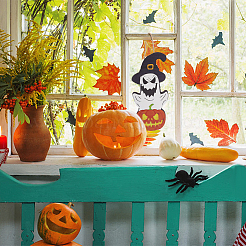Halloween Theme Wood Pendant Decorations&nbsp;HJEW-WH0043-56