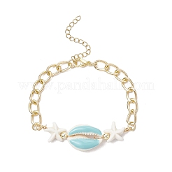 Aluminium Twisted Curb Chains Link Bracelets&nbsp;BJEW-JB11530-01