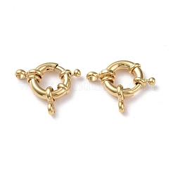 Eco-friendly Brass Spring Ring Clasps&nbsp;KK-D082-02G-E