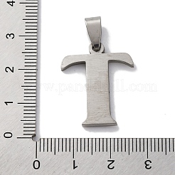 ステンレスペンダント201個  ラインストーン付き  文字L  文字t  25x20x2mm  穴：6x3mm&nbsp;STAS-Q342-53P-T