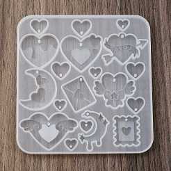 Heart DIY Silicone Ornaments Pendant Molds&nbsp;SIMO-R012-02