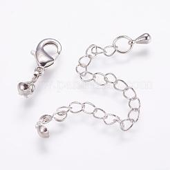 Long-Lasting Plated Brass Chain Extender&nbsp;KK-F711-11P