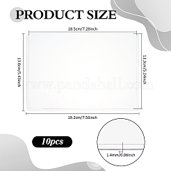 プラスチック製IDカードホルダー  長方形  透明  138x192x1.4mm  内径：133x185mm&nbsp;AJEW-WH0314-974B