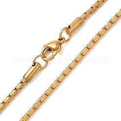 304ステンレススチール製ベネチアンチェーンネックレス（ユニセックス）  イオンプレーティング（ip）  18KGP本金メッキ  19.72インチ（50.1cm）&nbsp;NJEW-K305-02A-G