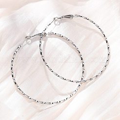 304 Stainless Steel Hoop Earrings&nbsp;EJEW-S250-01A-P