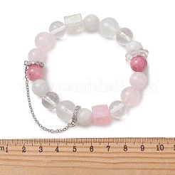Natural Mixed Gemstone Beaded Stretch Bracelets for Women&nbsp;BJEW-TA00739-02