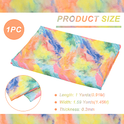 Rainbow Color Polyester Fabric&nbsp;DIY-WH0569-79