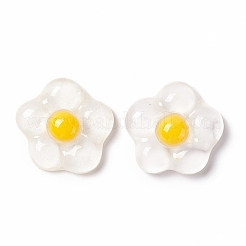 クリア樹脂カボション  うさぎとあひると花ときのこ  ミックスカラー  19.5~23x15.5~21x5~8mm&nbsp;CRES-A050-04