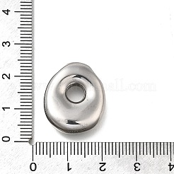 304ステンレスペンダント  レターチャーム  変色防止  アルファベットのO  22x18x6mm  穴：3.5x2.2mm&nbsp;STAS-S166-02P-15