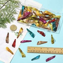 50Pcs Spray Painted Natural Akoya Shell Big Pendants&nbsp;BSHE-FS0001-15