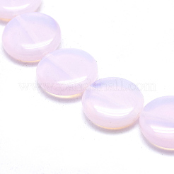 オパールビーズ連売り  フラットラウンド  15.5~16x4.5mm  穴：1mm  約25個/連  15.55インチ（39.5cm）&nbsp;G-L557-36