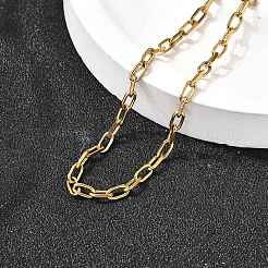 304 Stainless Steel Paperclip Chain Bracelets for Women Men&nbsp;BJEW-A050-03G