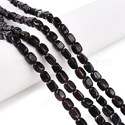 天然石ガーネットビーズ連売り  直方体の  6.5~10x4.5~7x4.5~5.5mm  穴：0.8mm  約52個/連  14.96~15.35''（38~39センチメートル）&nbsp;G-T141-13A