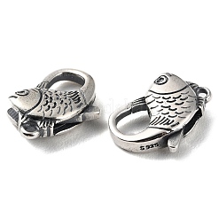 925 Thailand Sterling Silver Lobster Claw Clasps&nbsp;STER-D003-28AS