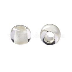 TOHOラウンドシードビーズ  日本製シードビーズ  （981c）内側のカラークリスタル/ホワイトの裏地  11/0  2.2mm  穴：0.8mm  約1110PCS /ボトル  10 G /ボトル&nbsp;SEED-JPTR11-0981C