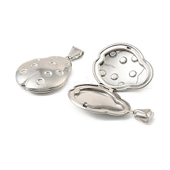 316 Stainless Steel Locket Pendants&nbsp;STAS-K321-01P