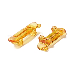 透明なアクリルパーツ  スクーター  ミックスカラー  55x18x10mm  穴：3mm  約105個/500g&nbsp;TACR-R5-M