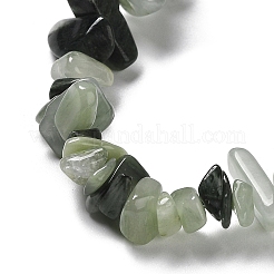 天然石グリーンルチルクォーツビーズ連売り  チップ  1~8x5~17x5~8mm  穴：0.9~1mm  30.31~31.50''（77~80センチメートル）&nbsp;G-M205-81