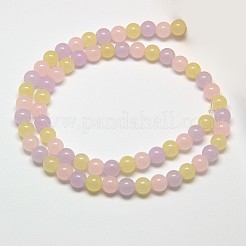 Natural Malaysia Jade Bead Strands&nbsp;G-M098-10mm-01