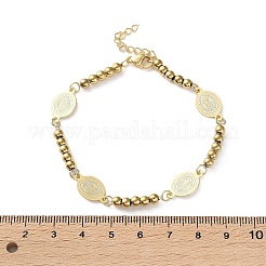 304 Stainless Steel Link & Charm Bracelets for Women&nbsp;BJEW-Z133-04G