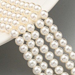 Glass Pearl Beads Strands&nbsp;HY-G002-01B-02