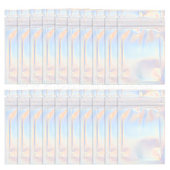 60Pcs Rectangle Zip Top Plastic Glitter Holographic Bags&nbsp;OPP-TA0001-23