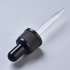 ガラス点滴器セット転送目盛り付きピペット  ブラック  86x22mm  容量：20ml（0.67液量オンス）&nbsp;X-TOOL-WH0079-04F