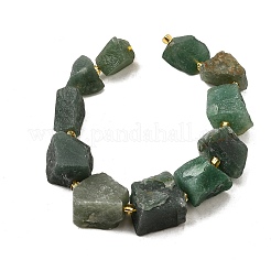 Raw Rough Natural Green Aventurine Beads Strands&nbsp;G-Z087-B05