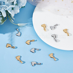 12Pcs 2 Colors 304 Stainless Steel Charms&nbsp;STAS-GO0001-05
